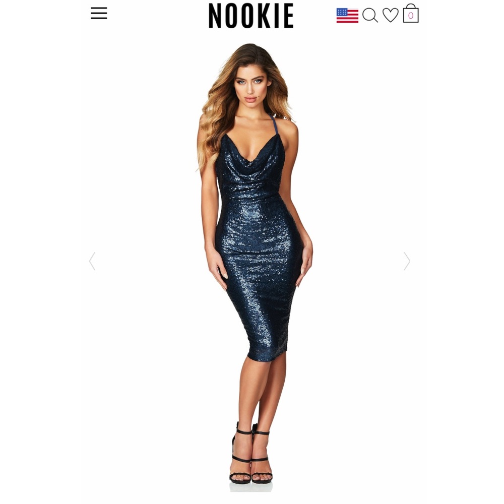 Nookie Seduce Sequin Midi Dress